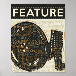 Vintage Film-Spule Poster