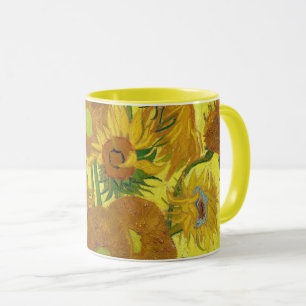 Vintage-Fine-Art-Sonnenblumen von Van Gogh Tasse