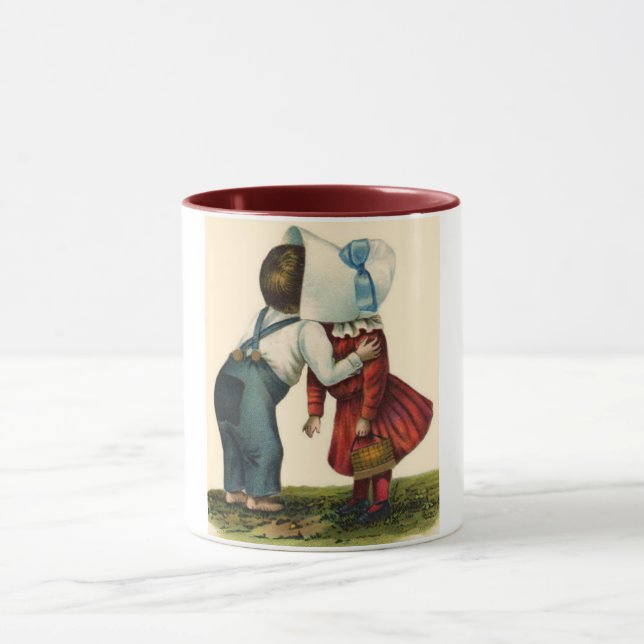 Vintage First Kiss Tasse (Zentrum)