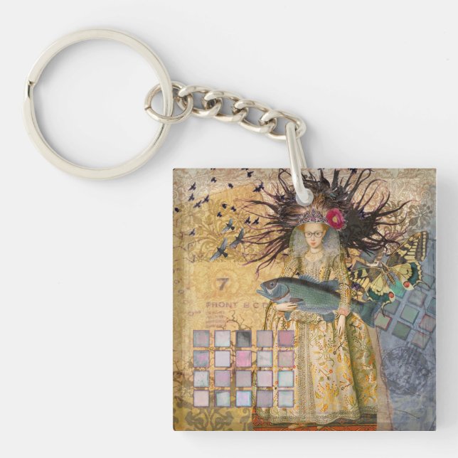 Vintage Fische Gotische Klassik Schlüsselanhänger (Vorderseite)