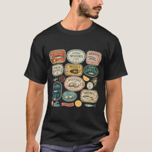 Vintage Fischkonserven Küstenpantry T-Shirt