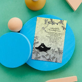 Vintage Fischliebhaber Blauer Hochzeitstag Einladung