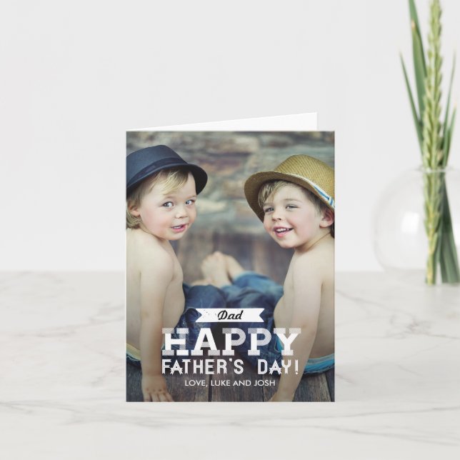 Vintage Flachbildschirmkarte Karte (Vorderseite)