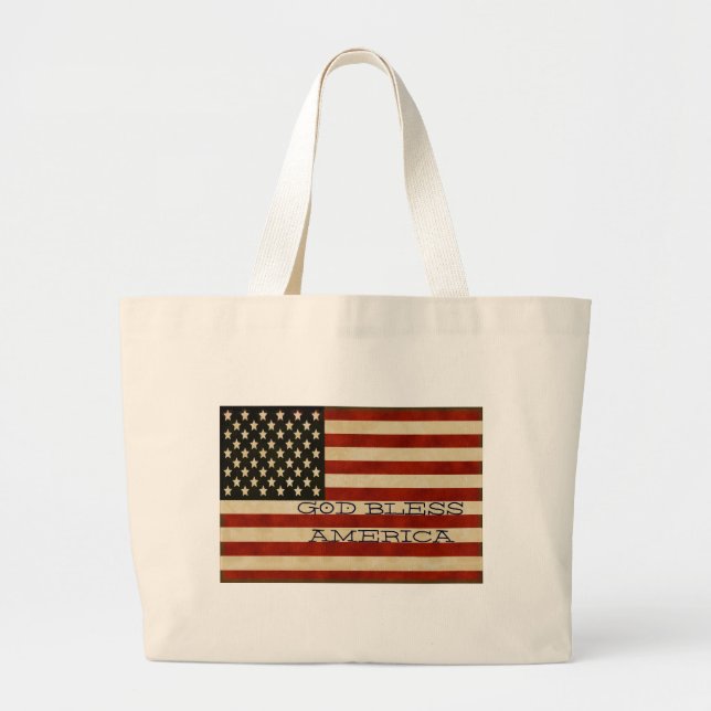 Vintage Flag GIFTS Jumbo Stoffbeutel (Vorne)