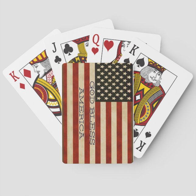 Vintage Flag GIFTS Spielkarten (Rückseite)