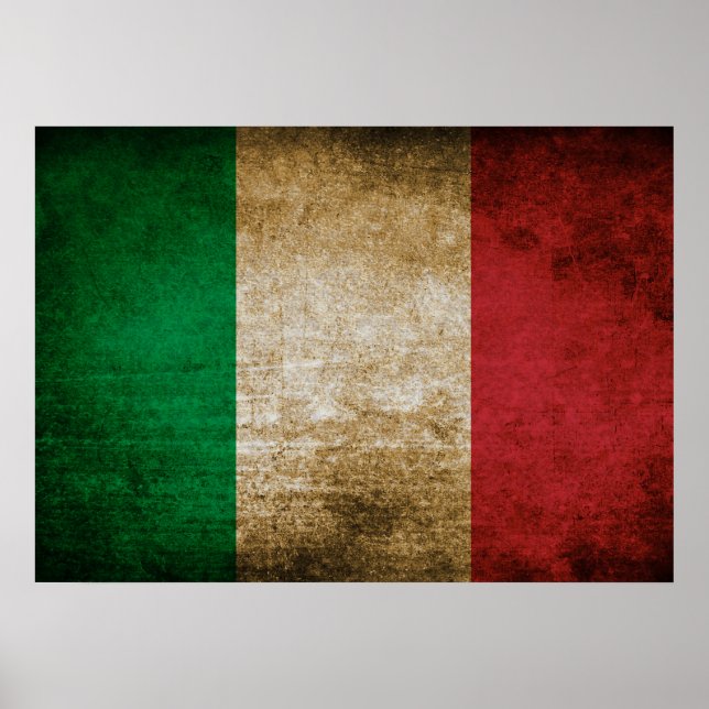 Vintage Flag of Italy Poster (Vorne)
