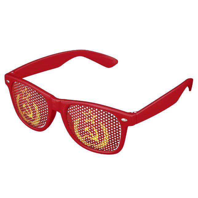 Vintage Flag Sonnenbrille (Schrägansicht)