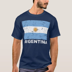 Vintage Flagge Argentiniens T-Shirt