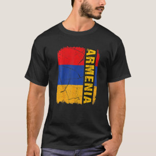 Vintage Flagge Armeniens Liebe Ihr Land T-Shirt