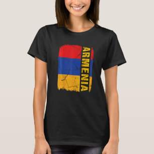 Vintage Flagge Armeniens Liebe Ihr Land T-Shirt