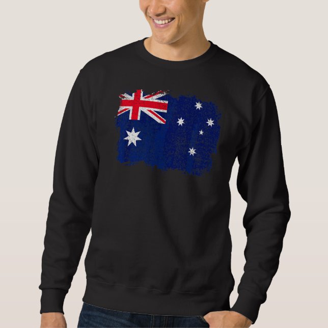 Vintage Flagge Australiens Sweatshirt (Vorderseite)