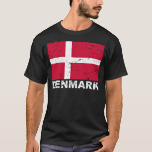 Vintage Flagge Dänemarks T-Shirt