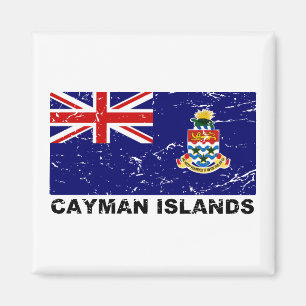Vintage Flagge der Kaimaninseln Magnet