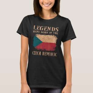 Vintage-Flagge der Tschechischen Republik T-Shirt