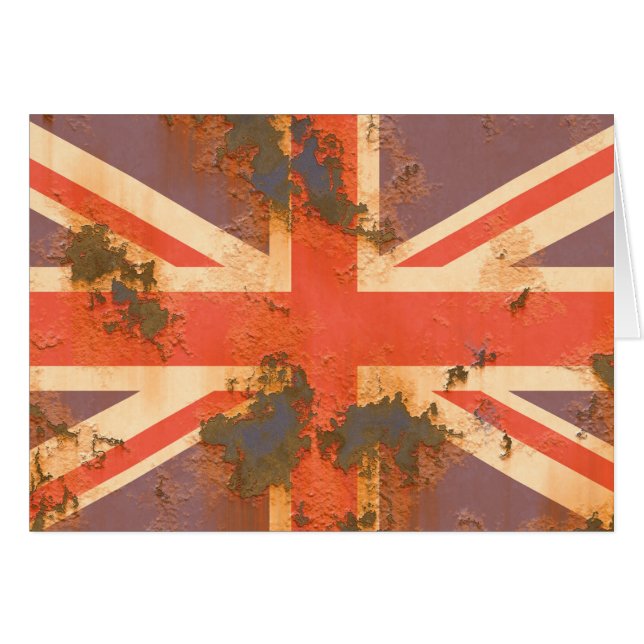 Vintage Flagge des Vereinigten Königreichs (Vorderseite (Horizontal))