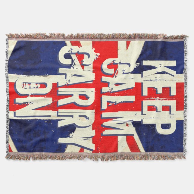 Vintage Flagge des Vereinigten Königreichs "Anführ Decke (Vorderseite)