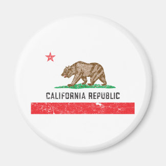 Vintage Flagge Kaliforniens Magnet