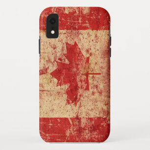 Vintage-Flagge kanadisches Ahornblatt Kanada Apple Case-Mate iPhone Hülle