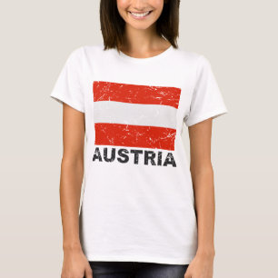 Vintage Flagge Österreichs T-Shirt