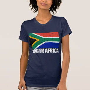 Vintage Flagge Südafrikas T-Shirt
