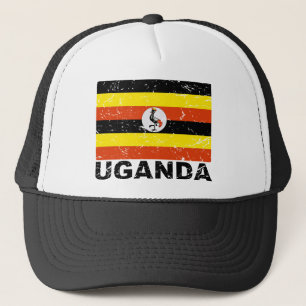 Vintage Flagge Ugandas Truckerkappe