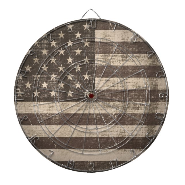 Vintage Flagge Vereinigte Staaten Dartscheibe (vorne)