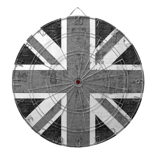 Vintage Flagge Vereinigtes Königreich Dartscheibe (vorne)