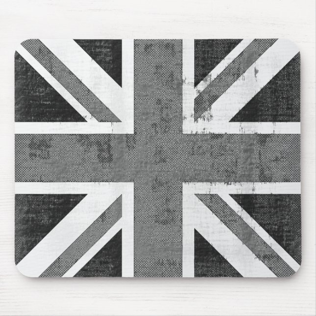 Vintage Flagge Vereinigtes Königreich Mousepad (Vorne)