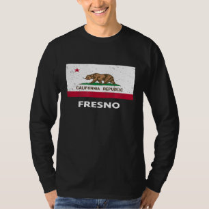 Vintage-Flagge von Fresno Kalifornien T-Shirt