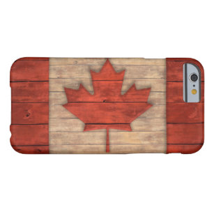Vintage Flagge von Kanada beunruhigte hölzernen Barely There iPhone 6 Hülle