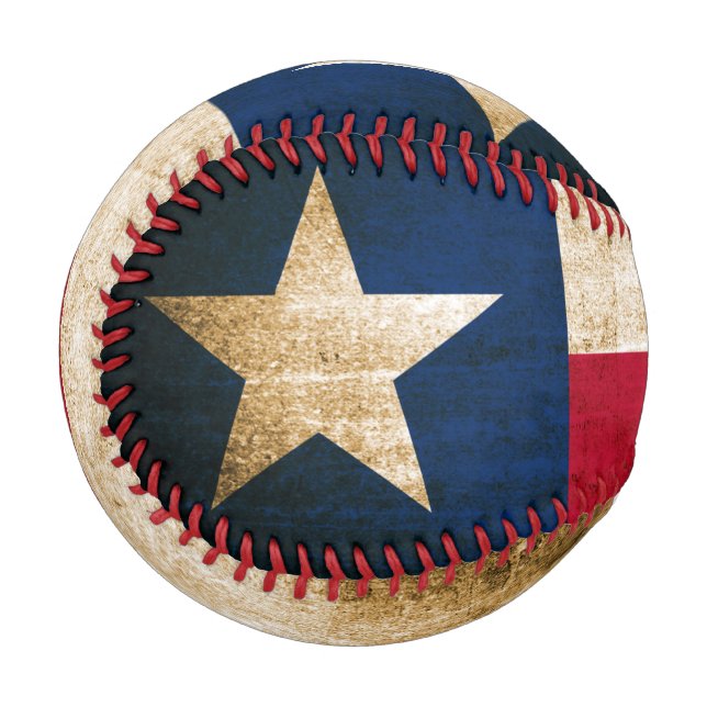Vintage Flagge von Texas Baseball (Vorderseite Links)