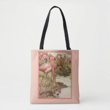 Vintage Flamingo-Illustrationsdruck
