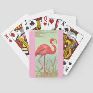 Vintage Flamingo Spielkarten
