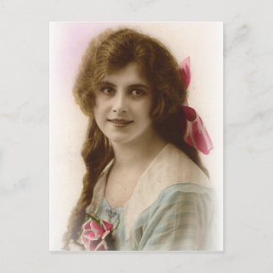 vintage Flapper (528) Postkarte