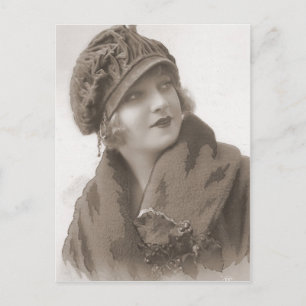 Vintage Flapper (95) Postkarte