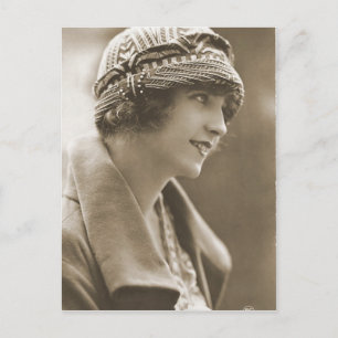 Vintage Flapper-Fotos (8) Postkarte