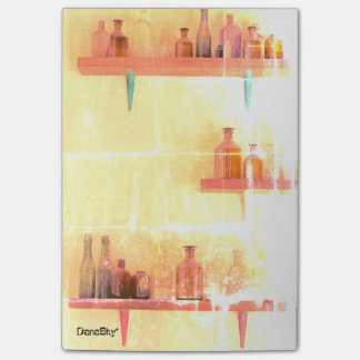 Vintage Flaschen "Shabby Chic" Post-it-Notizen Post-it Klebezettel