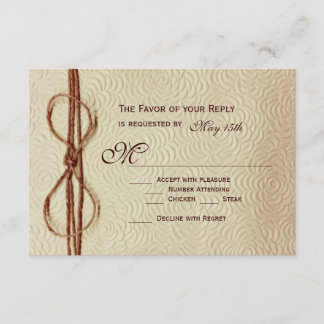 Vintage Fleurs de Crème Rustique Mariage Cartes RS