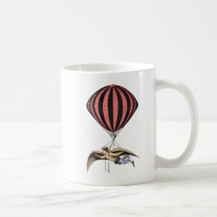 Vintage Fliegen-Maschine Kaffeetasse
