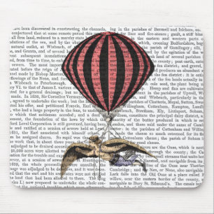 Vintage Fliegen-Maschine Mousepad