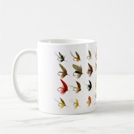 Vintage Fliegenfischerei Fliegen Tasse