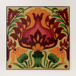 Vintage Fliesen, Jugendstil-Dekoration.