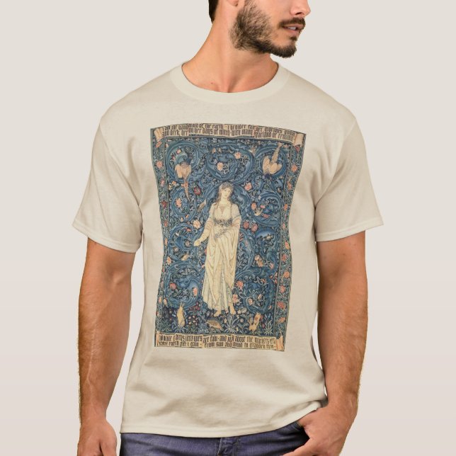 Vintage Flora und Fauna T-Shirt (Vorderseite)
