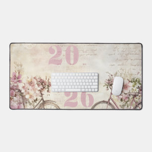 Vintage Floral Antique Bicycle Calendrier 2026