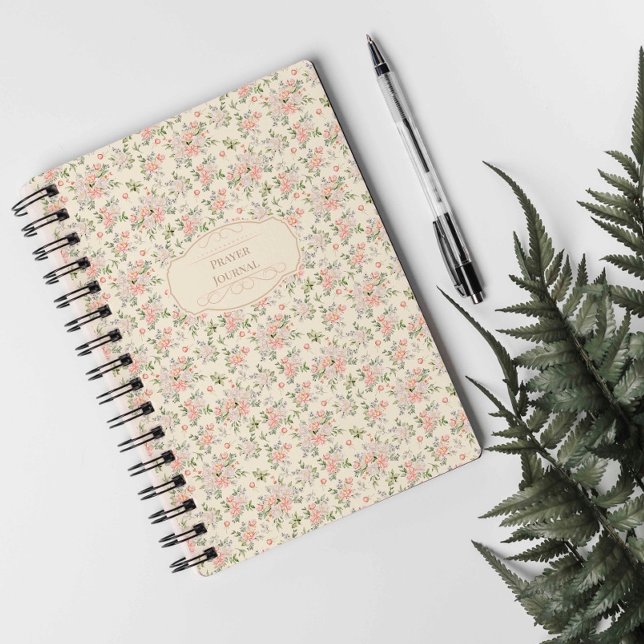 Vintage Floral Aquarelle Prière Journal Planificat (Vintage Floral Watercolor Prayer Journal Planner)