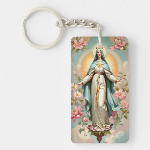Vintage Floral Bienheureuse Mère Marie Keycha cath