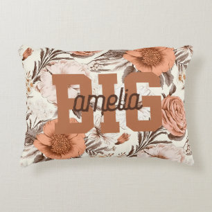 Vintage Floral Boho Wildblume Große Schwesternscha Dekokissen