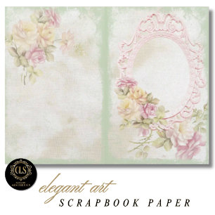 Vintage Floral Ephemera #6 Scrapbook Papier