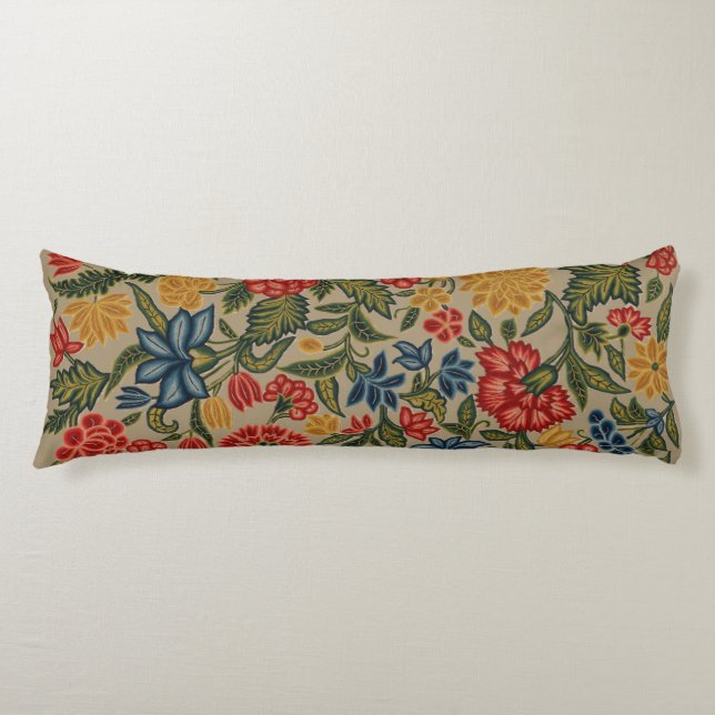 Vintage Floral Garden Artwork Seitenschläferkissen (Vorderseite)