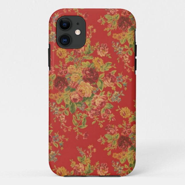 Vintage Floral iPhone 5 Coque (Dos)